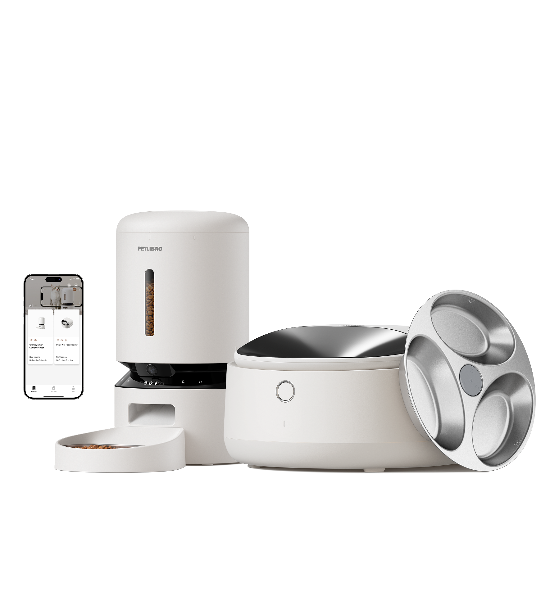 Polar Wet Food Feeder & Granary Camera Feeder Bundle