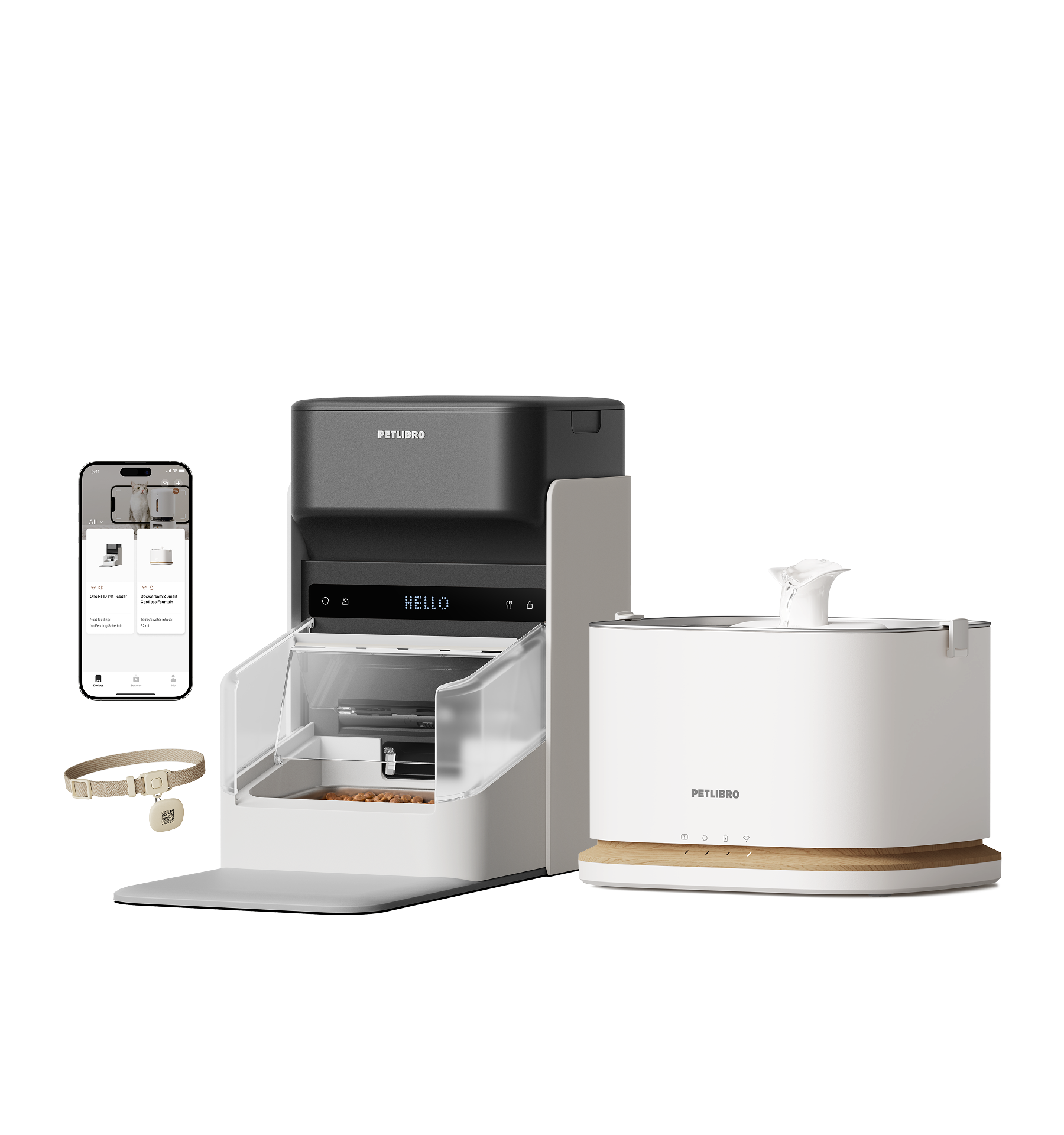 RFID Smart Feeder & Dockstream 2 Smart Cordless Fountain Bundle