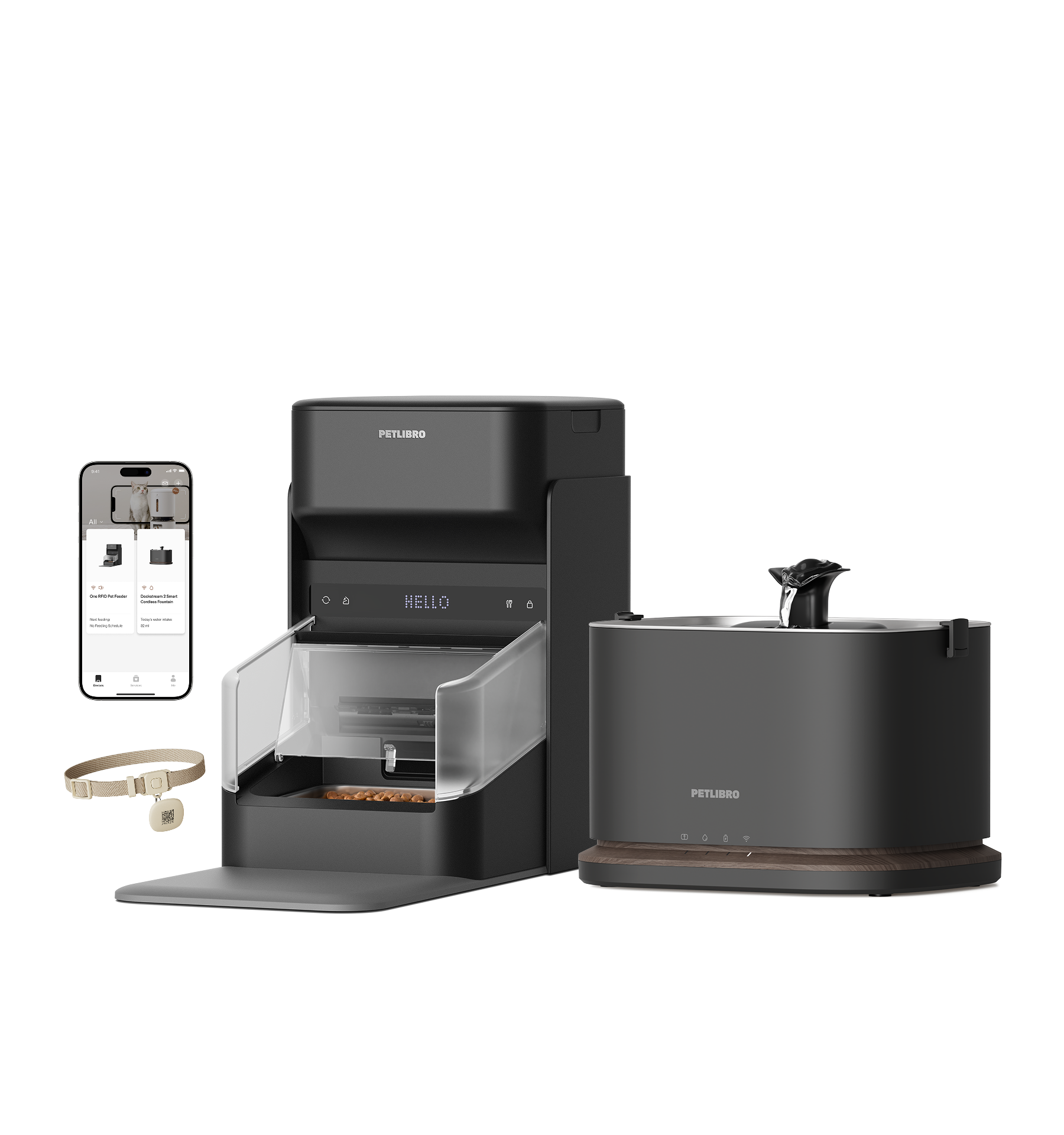 RFID Smart Feeder & Dockstream 2 Smart Cordless Fountain Bundle