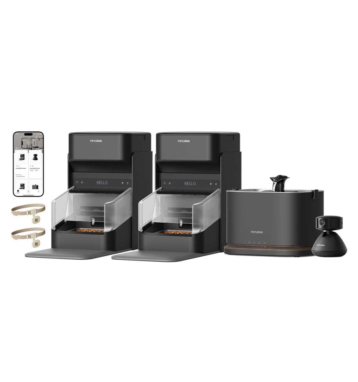 One RFID Smart Feeder & Dockstream 2 Smart Cordless Fountain & Scout Smart Camera