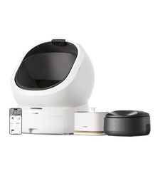 Luma Smart Litter Box & Polar Smart Wet Food Feeder & Dockstream 2 Smart Fountain