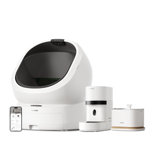 Granary 2 Vision & Luma Smart Litter Box & Dockstream 2 Smart Fountain Bundle