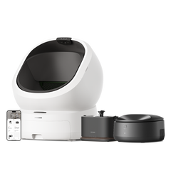Luma Smart Litter Box & Polar Smart Wet Food Feeder & Dockstream 2 Smart Fountain