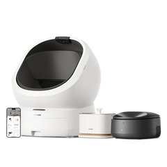 Luma Smart Litter Box & Polar Smart Wet Food Feeder & Dockstream 2 Smart Fountain