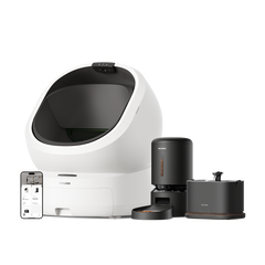 Luma Smart Litter Box & Granary Smart Camera Feeder & Dockstream 2 Smart Fountain